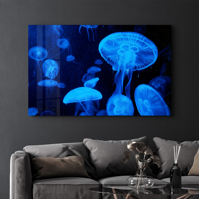 Élégante peinture murale en verre trempé de 13,8 po x 21,7 po | 100% verre trempé, épaisseur: 0,16 pouce | Imprimé UV pour des couleurs éclatantes | Parfait pour la décoration intérieure, le salon et les espaces de bureau
