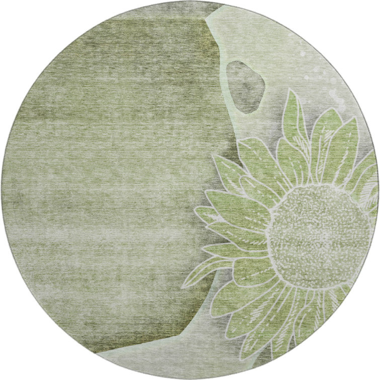 Premium Machine Washable Prisco Aloe Rug