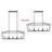 Krisleigh 7 - Light Black Kitchen Island Pendant