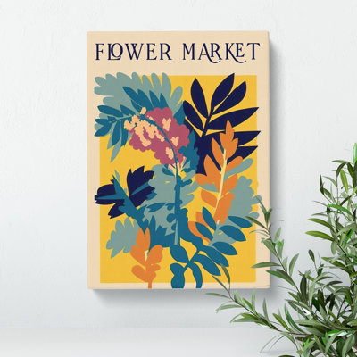 The Vintage Flower Market - Wrapped Canvas