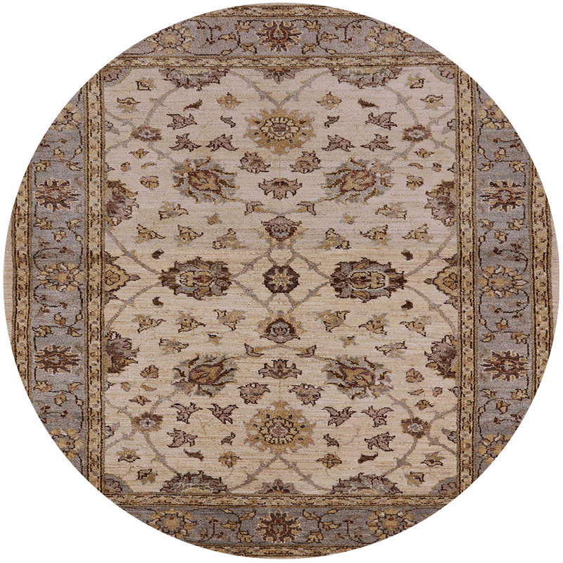 Chinguun Moroccan Indoor Rug, Round 8'