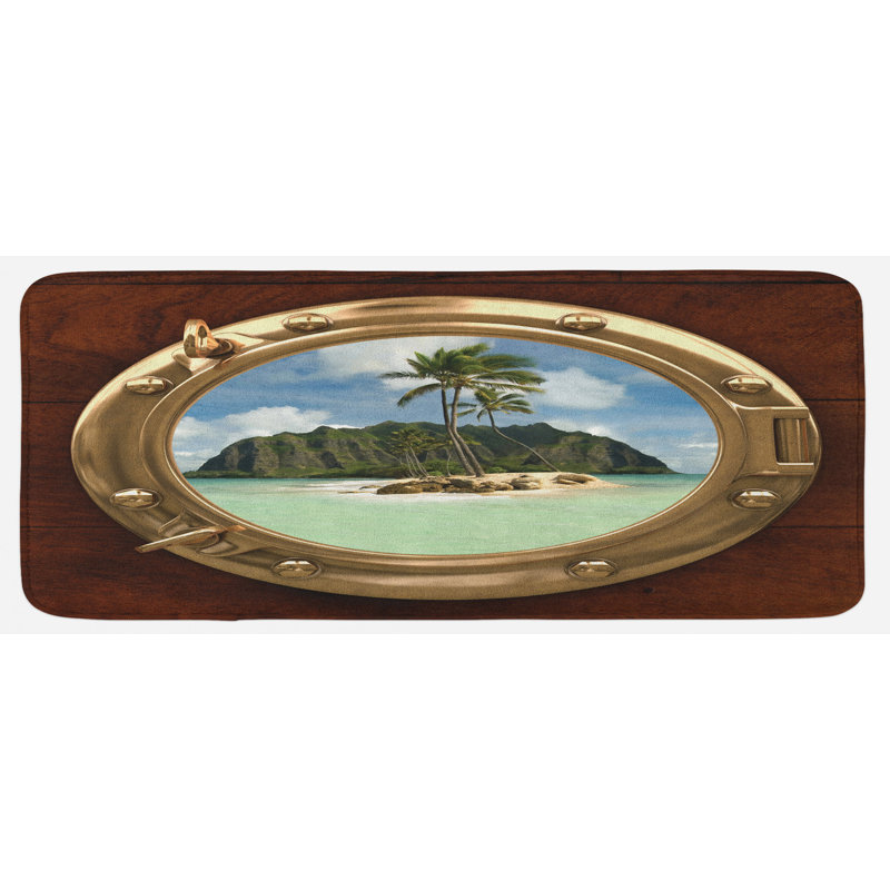 Tapis de cuisine hawaii