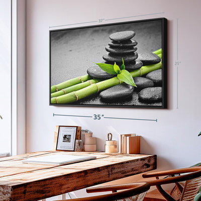 " Spa Stones On Bamboo "