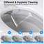Toilette à bidet intelligente BCAHome ADA avec couvercle à ouverture / fermeture automatique, hauteur confort 17,3 po ADA, chasse d'eau à jet siphon 1000, siège chauffant à fermeture en douceur, chasse automatique sans réservoir, nettoyage par massage, lavage / séchage à chaud, télécommande-133444736