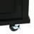 Large Storage Space Kitchen Cart With Solid Wood Cabinet Feet Drop Door And Movement-1897282131