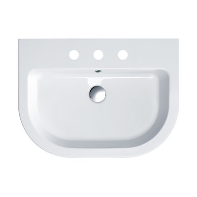 Catalano Zero Series 19.69'' White Ceramic Rectangular Bathroom Sink