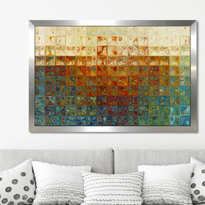 « modern mosaic tile », impression encadrée
