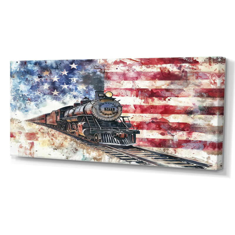 Lakelsha - États-Unis, art mural large, H 28 po x l 60 po, Toile tendue, Ne s’applique pas