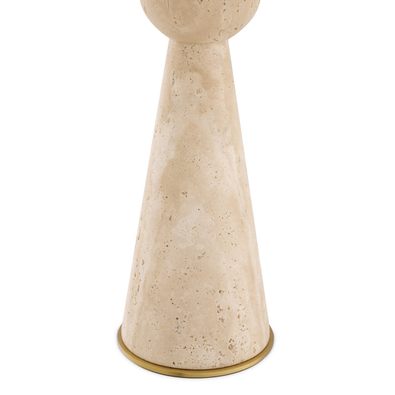 Table Lamp Novak Travertine Excl Shade
