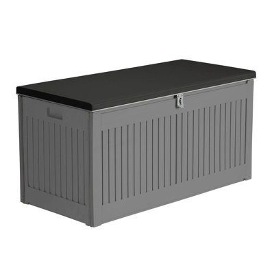 WFX Utility 109cm W 270L Water Resistant Plastic Lockable Deck Box in Grey