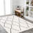 Schleicher Moroccan Diamond Shag White/Gray Rug-985841621
