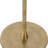 Quarry Neutral Glam Gold and White 24"H Round Modern Drink Accent Table with Aluminum and Stone