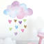 Watercolour Cloud and Hearts Wall Sticker-35527426