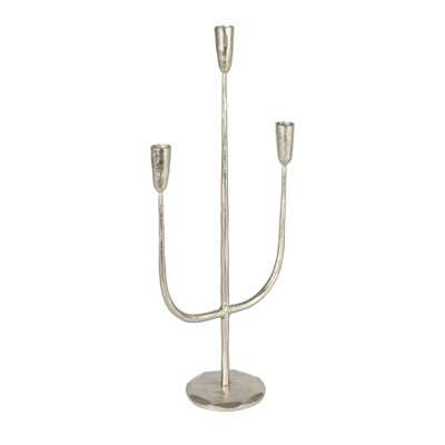 Hand-Forged Metal Candelabra