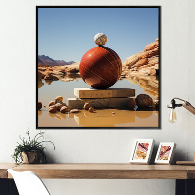 Ametrine Spiritual Stone Balance I, reproduction d'art sur toile