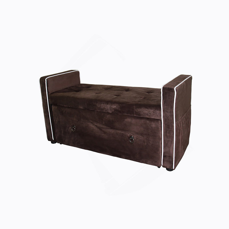 Banc de rangement pour chaussures 22 po Suède