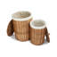 Wicker 2 Piece Lined Laundry Basket Set-45118740
