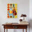 Retro Cat Jazz Band Geometric Playful Retro Cat Wall Art Print 1 Piece Wrapped Canvas Wall Art-346012240