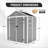 Campcraft Resin Storage Chamber 6*5Ft - Quality Construction, Waterproof, Rust & Protected, Abundant Storage, Clear Window Structure Pp, Shielded, Spacious Inside, Hd