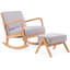 Chaise berçante inclinable avec repose-pieds Ahvianna-1173381245
