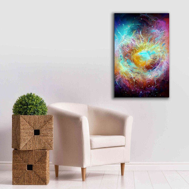 «Ai Astronomie 1» par David Manlove, estampe numérique sur toile, H 40 po x l 26 po x P 1,5 po