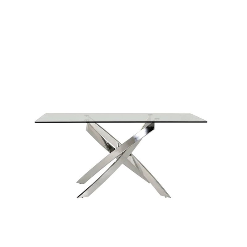 Alfwin Glass Top Dining Table