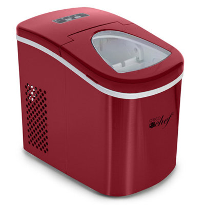 Deco Chef Compact Electric Top Load 26 lb. Daily Production Portable Clear Ice Maker