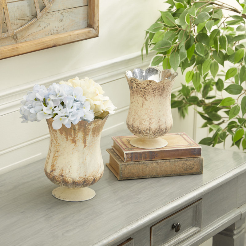 2 Piece Glass Tabletop Voltive Holder Set