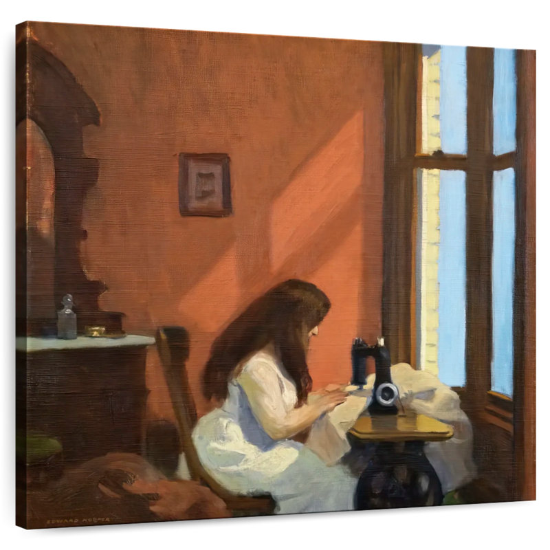 Senne Girl At Sewing Machine
