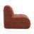 Armless Sofa Velvet- Red