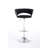 Swivel Bar Stools Of 2, Height Adjustable, Footrest, Velvet Seat, Simple For All Locations - Black Footrest & Base, Places-117950923