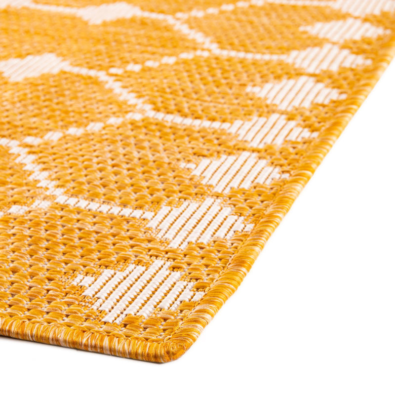 Artressia Geometric Indoor / Outdoor Rug, Runner 2' x 6'