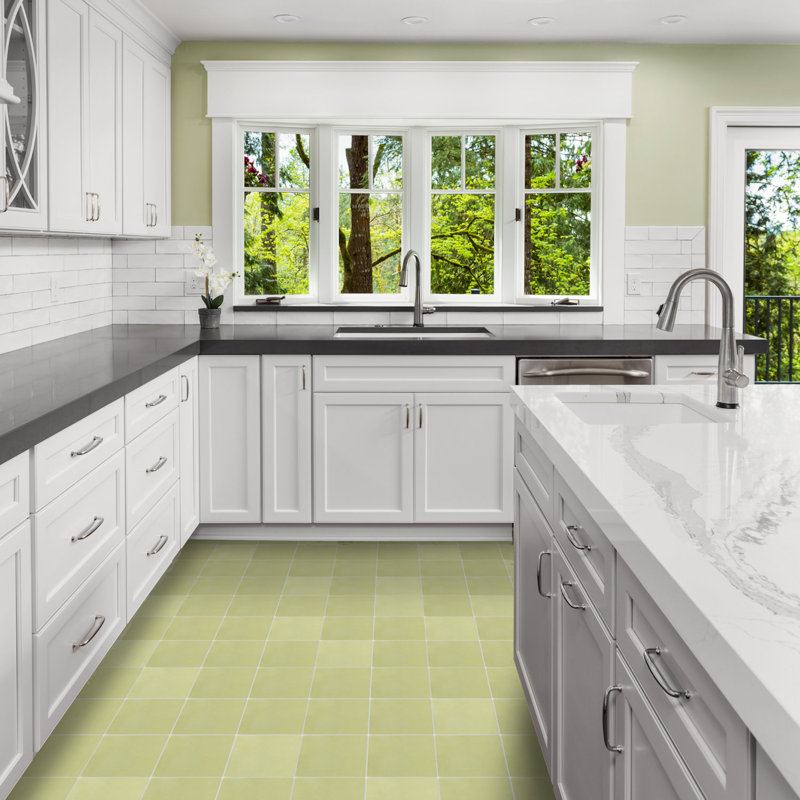Solid 8" x 8" Cement Wall & Floor Tile, Navy