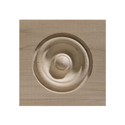 3.5'' H x 3.5'' W x 0.82'' D Wood Rosette Applique