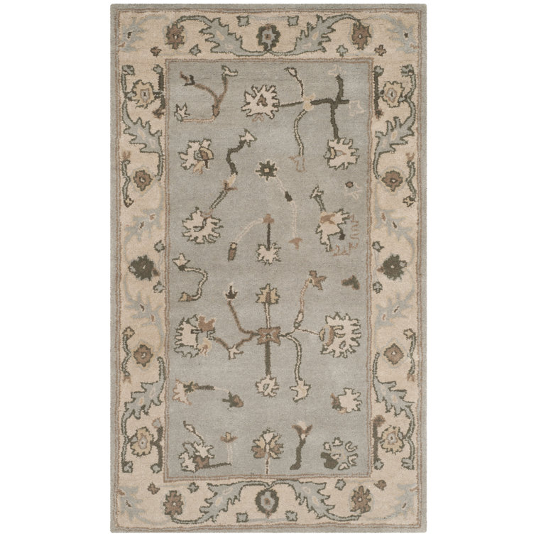 Newfields Oriental Hand-Tufted Wool Beige/Grey Area Rug