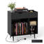 Manufactured Wood,Metal 79cm H Media Shelves-1416393786