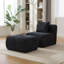Fauteuil d'appoint modulaire Cloud sans accoudoirs avec ensemble de repose-pieds, canapé-lit simple à assise profonde désossée moderne pour plus de confort et de style dans n'importe quelle pièce-925983798