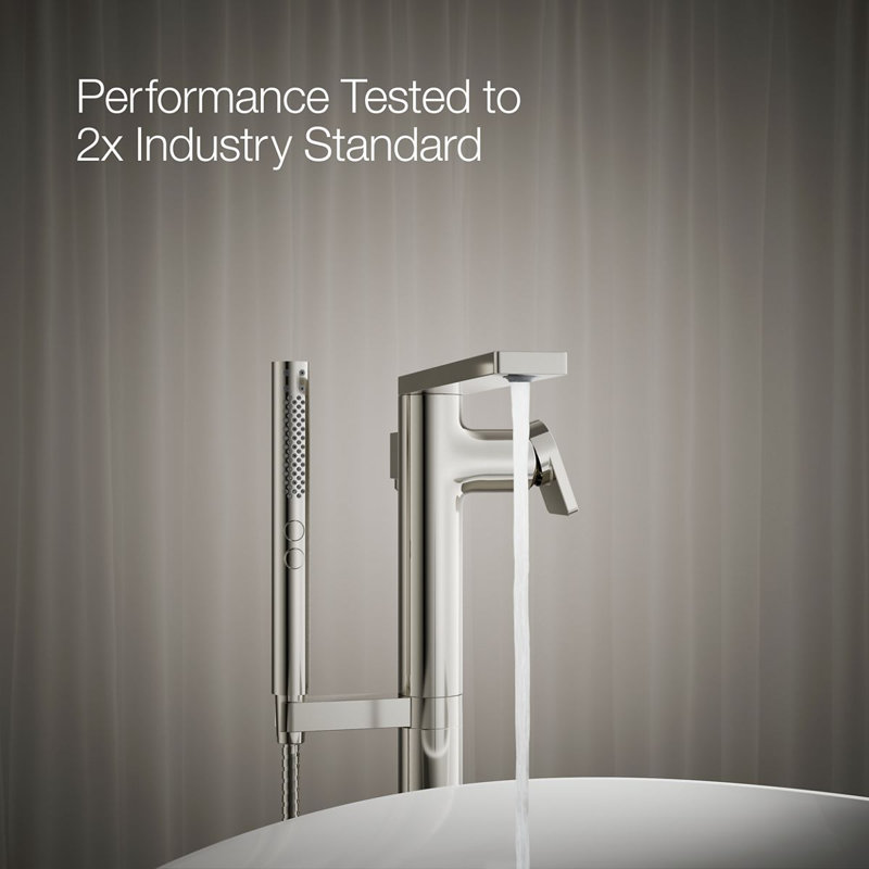 Composed Freestanding Bath Faucet, Vibrant Polished Nickel