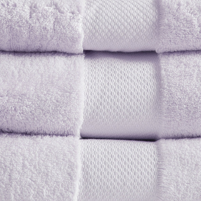 Cotton 6 Piece Bath Towel Set, Lavender