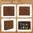 Walnut Finish Sideboard With 2 Outlet Holes, 39" Modern Buffet Storage Cabinet For Entryway, Living Room And Dining Room