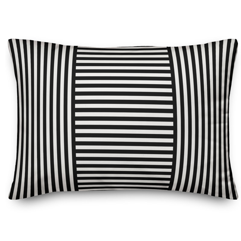  Coussin Patchwork, Noir
