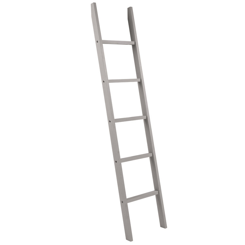 Échelle de couverture en bois 6,4 pi, gris