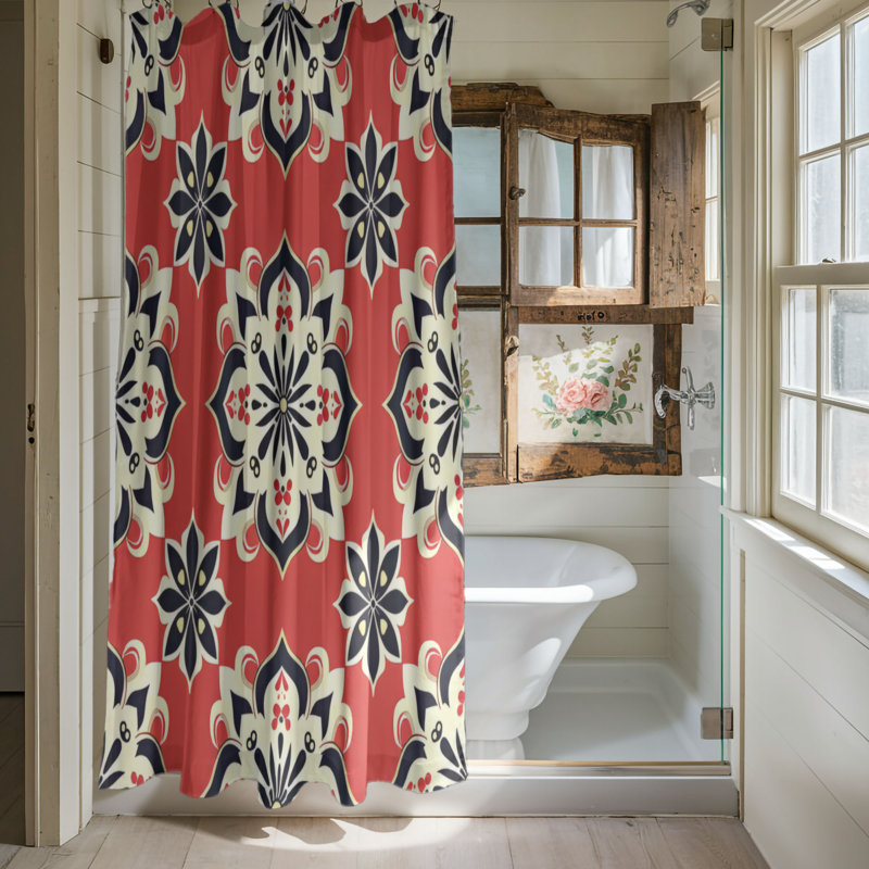 Bohemian Imagery - Rideau de douche Premium, H 74 po x l 71 po
