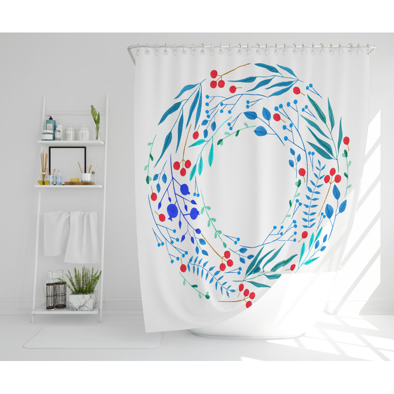 Checkers Polyester Shower Curtain, 168cm H x 168cm W