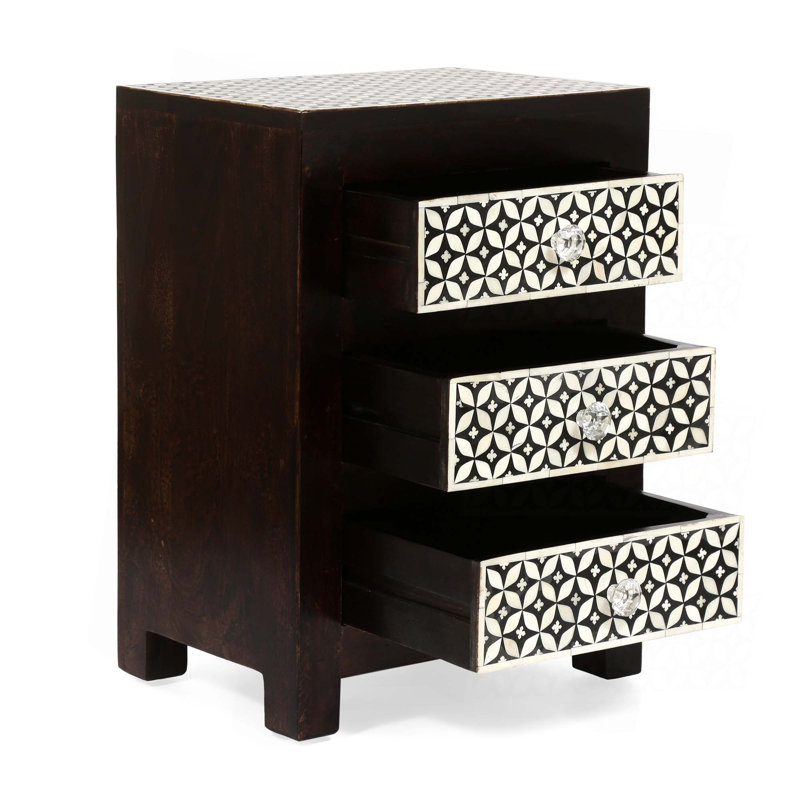 Table de chevet 3 tiroirs