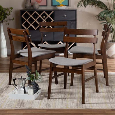 Katreina 17.7'' H Upholstered Walnut Side Chair