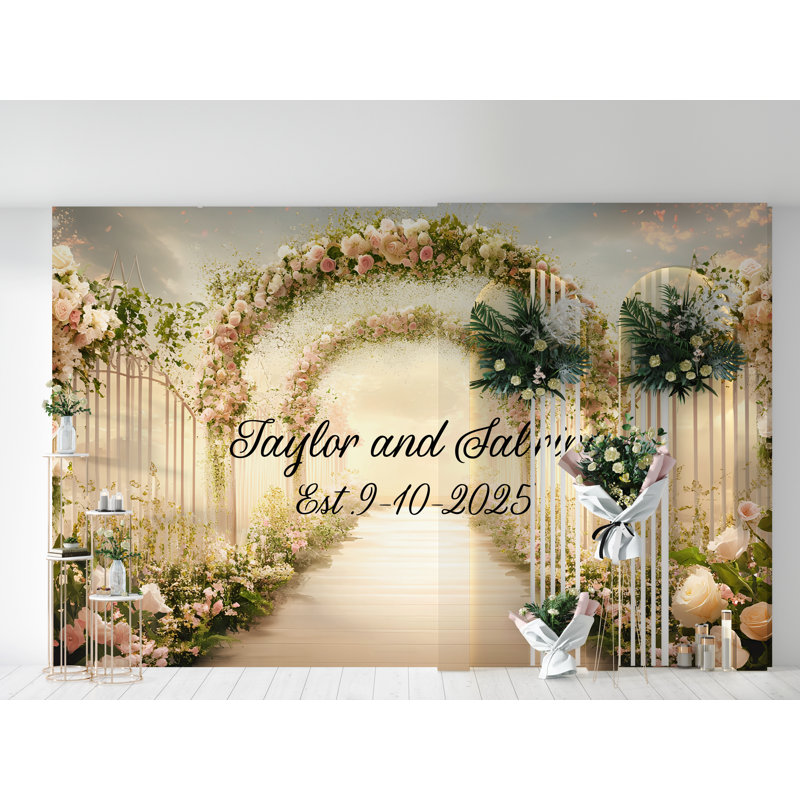 Papier peint mariage Golden Golden, L 144 po x l 100 po, Non tissé