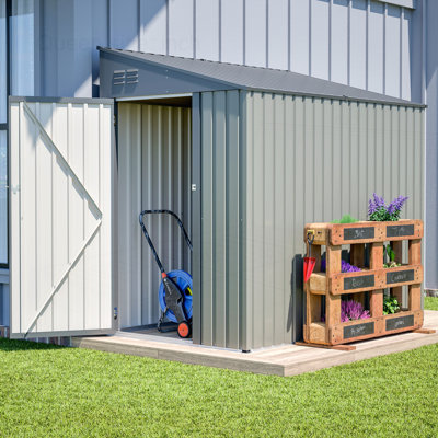Outdoor 4x7 Foot Lean-To Shed