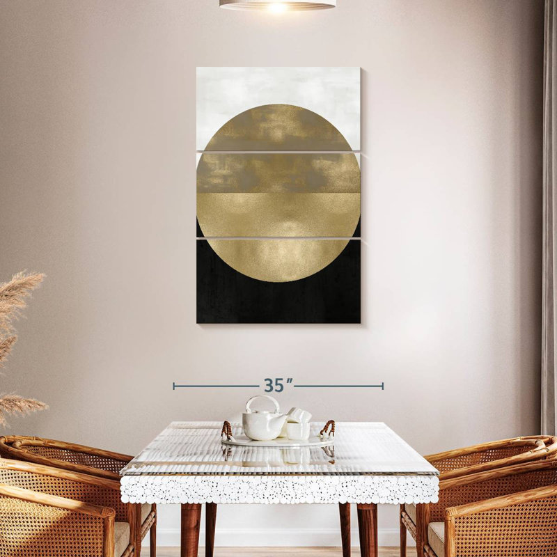 Avery Gold Sphere, 57" H x 36" W