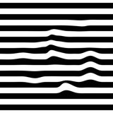 Warped Horizontal Stripe Wallpaper